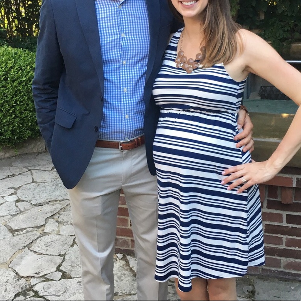 Striped Maternity Dress